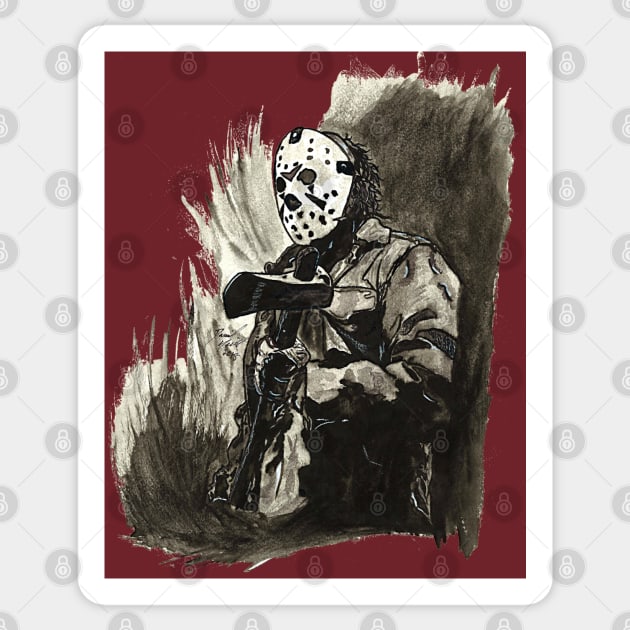 Friday the 13th - Jason Sticker by BladeAvenger